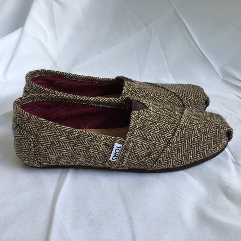 Brown tweed toms women’s size 7.5
